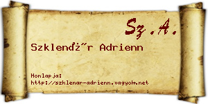 Szklenár Adrienn névjegykártya