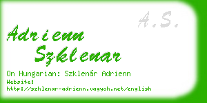adrienn szklenar business card